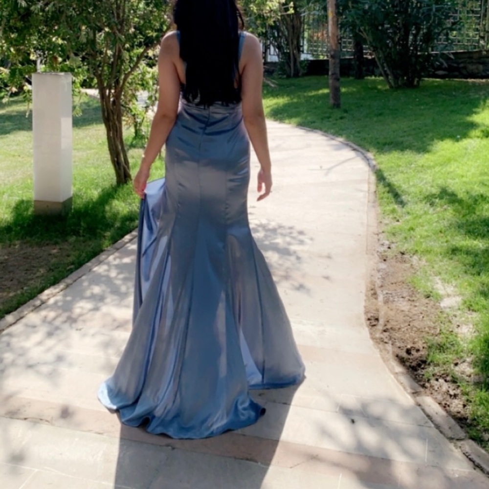 Blue gown
